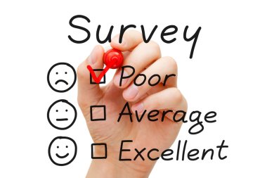Survey Poor Evaluation clipart