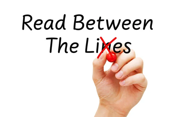 Χειρόγραφο Read Lies Changing Usually Used Word Original Idiom Lines Εικόνα Αρχείου