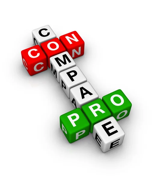 Pros and cons — Stock Image Pros and cons Stock Image