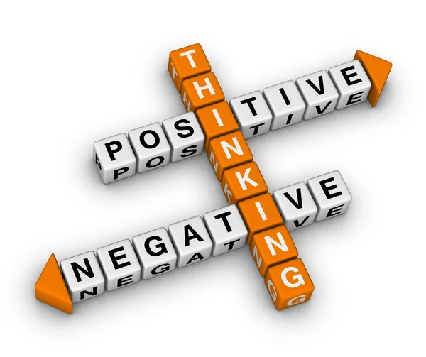 Positive and negative thinking — Stock Image Positive and negative thinking Stock Picture