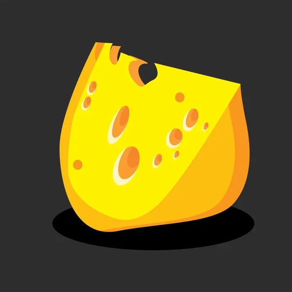 Piece Of Cheese — Stock Vector