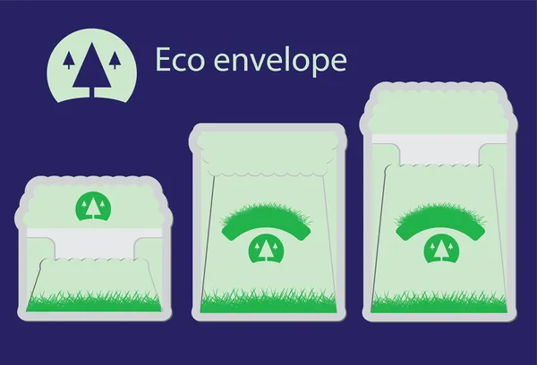 Modèle d'enveloppe écologique — Image vectorielle