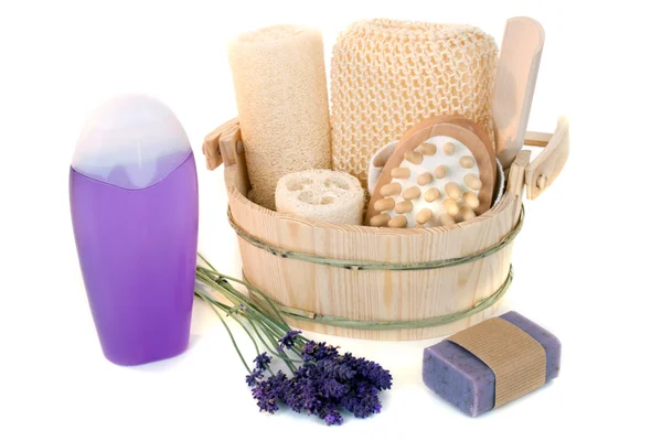Lavendel douchegel — Stockfoto