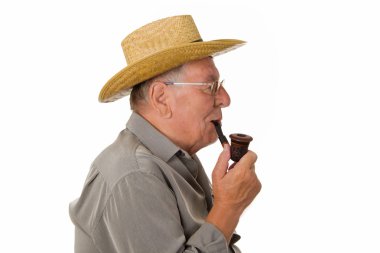 yaşlı adam ile şapka yasaktır boru