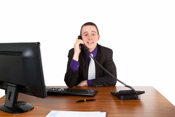 Geschäftsmann bei der Arbeit — Stockfoto