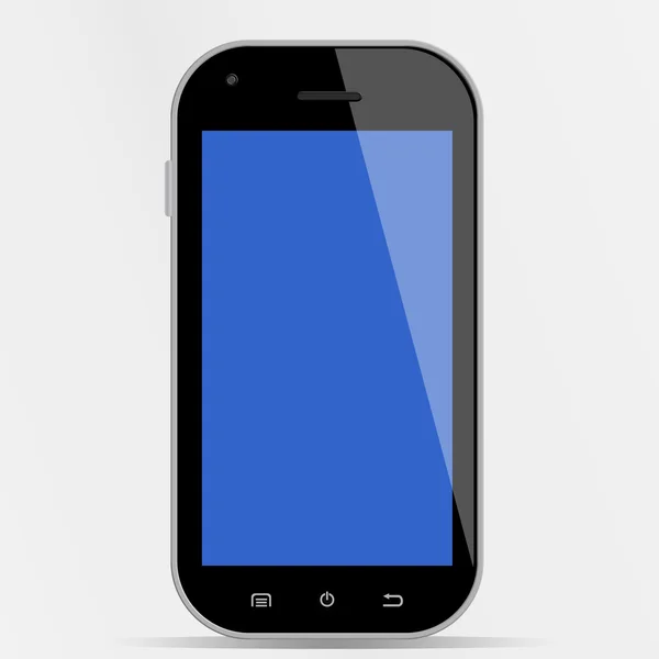 Smartphone con pantalla azul —  Fotos de Stock
