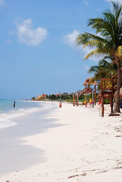 Пляж в Мексике, Ривьера Майя — стоковое фото