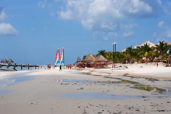 Пляж в Мексике, Ривьера Майя — стоковое фото