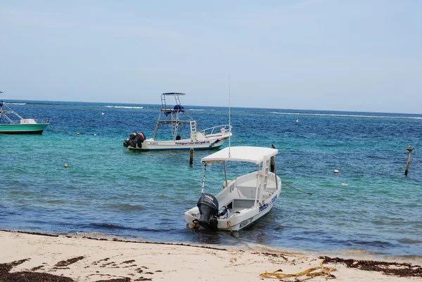 Lodě v riviera maya — Stock fotografie