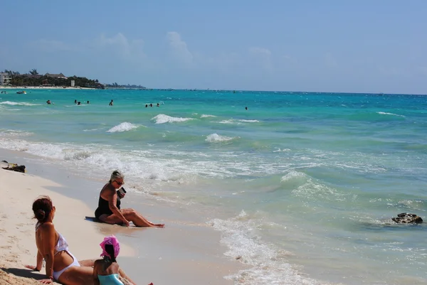 På stranden — Stockfoto