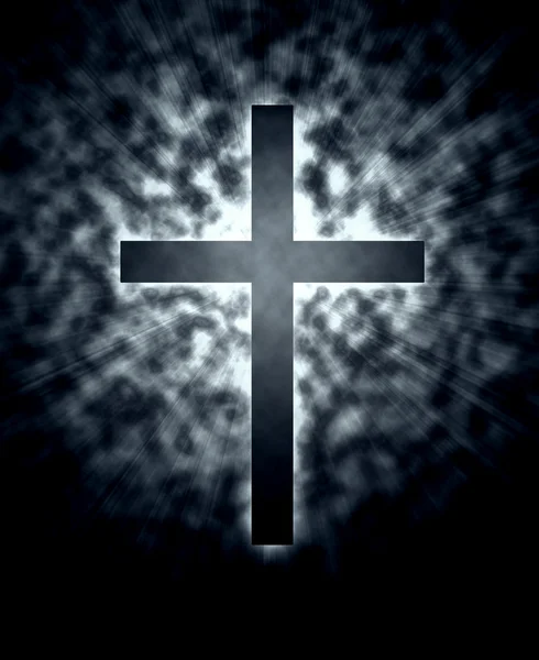 Glowing cross — Stock Photo, Image