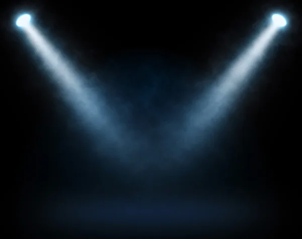 Blue spotlights — Stock Photo, Image