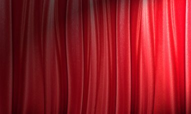 Kırmızı tiyatro perdesi