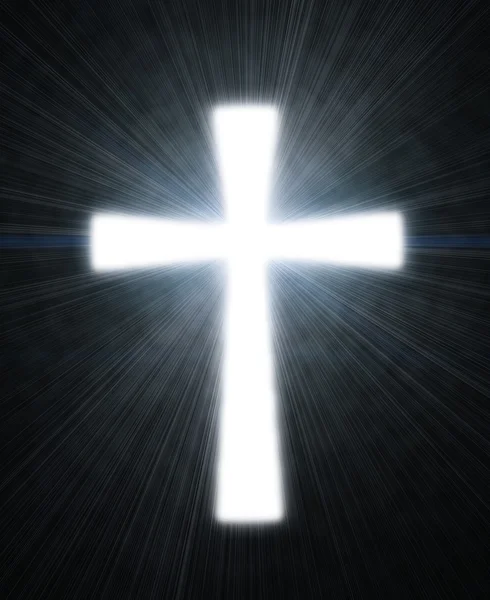 Glowing cross — Stock Photo, Image