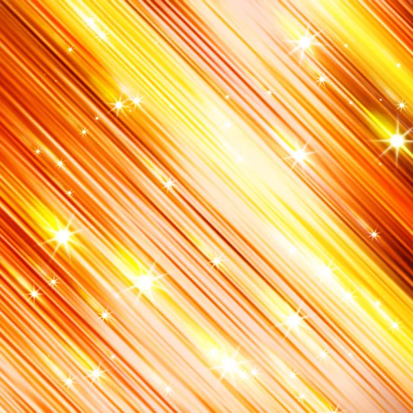 Glittering stars blurred yellow and red background — Stock Photo, Image