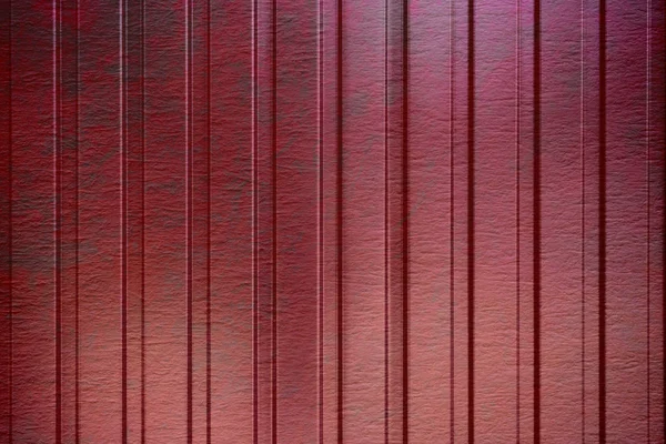 As paredes de metal ondulado vermelho — Fotografia de Stock