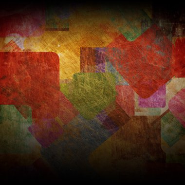 grunge duvardaki kareler