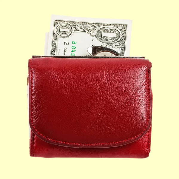 Red purse — Stock Photo, Image