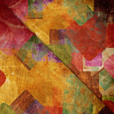 grunge duvardaki kareler