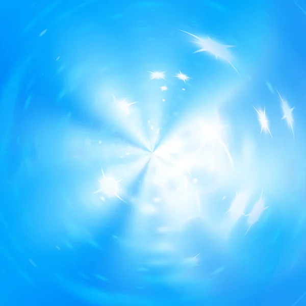 Φωτεινό λάμπει σε ένα μαλακό μπλε — Φωτογραφία Αρχείου