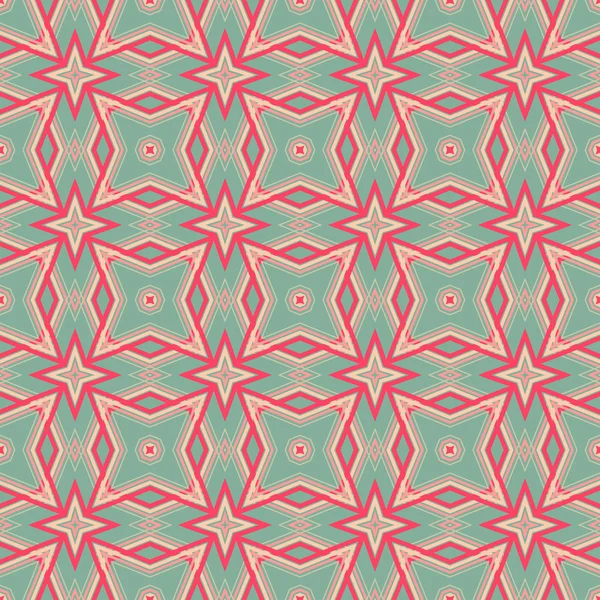 Abstracto vintage geométrico fondo de pantalla patrón sin costuras — Vector de stock