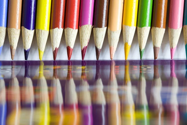 Colour pencils close up — Stock Photo, Image