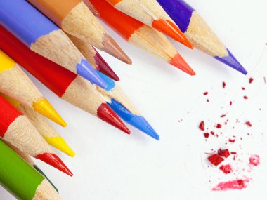 renkli kalemler yakın çekim
