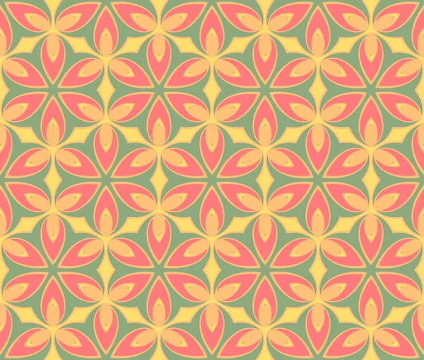 Ethnique moderne géométrique sans couture motif ornement fond — Image vectorielle
