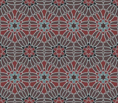 etnik modern geometrik seamless modeli süsleme arka plan