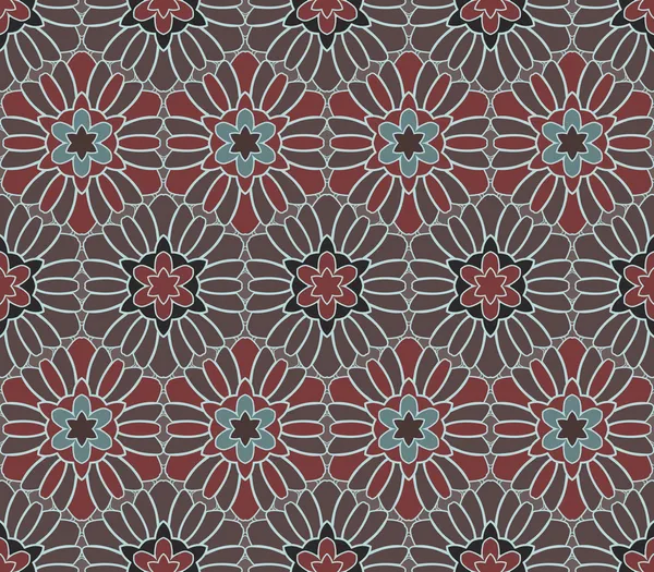 Ethnische moderne geometrische nahtlose Muster Ornament Hintergrund — Stockvektor