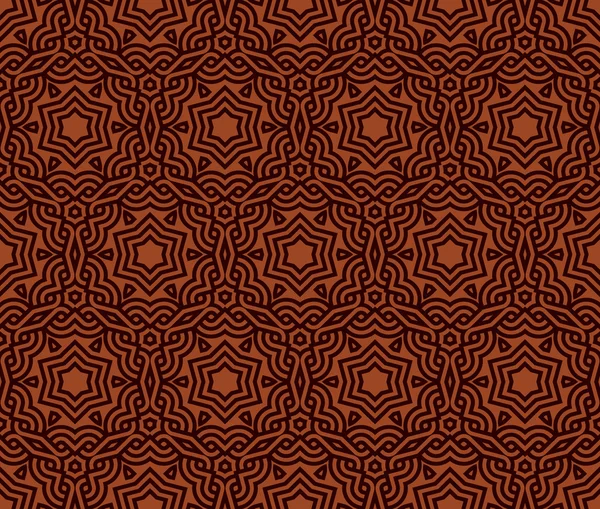 民族のモダンな幾何学的なシームレス パターン背景髪飾り — ストックベクタ