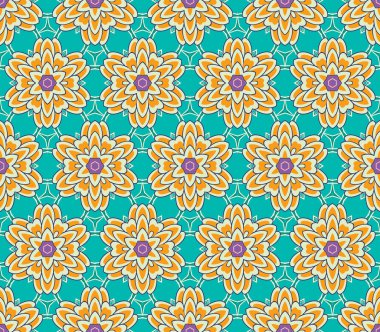 etnik modern geometrik seamless modeli süsleme arka plan