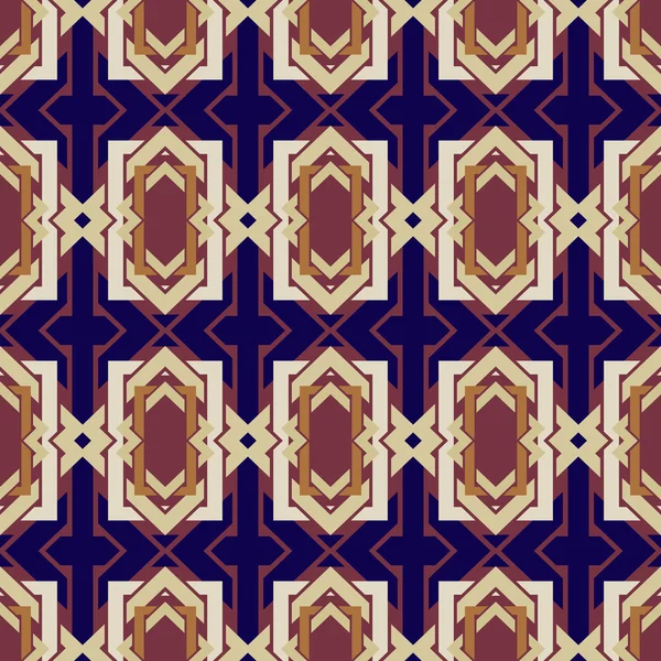 Ethnic modern geometric seamless pattern ornament background — Stock Vector
