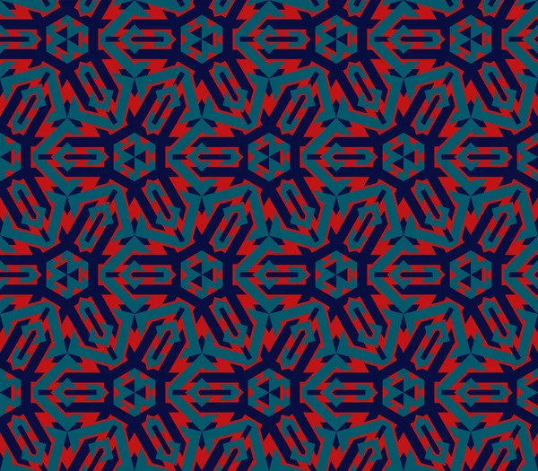 民族のモダンな幾何学的なシームレス パターン飾り — ストックベクタ