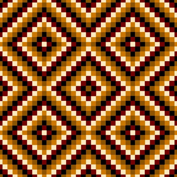 Pixel moderne geometrische naadloze patroon — Stockvector