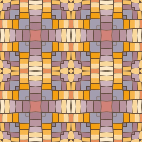 Pixel modern geometric seamless pattern — Stock Vector