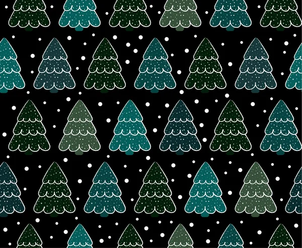 Hintergrund Weihnachtsbäume, Vektorillustration — Stockvektor