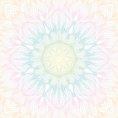 Mandala. yuvarlak süsleme desen.