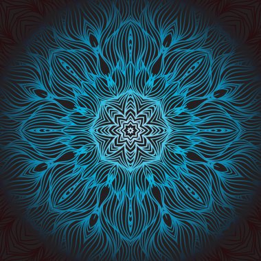 Mandala. yuvarlak süsleme desen.