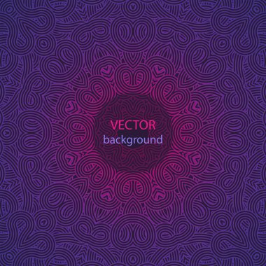 Mandala. yuvarlak süsleme desen.