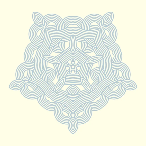 Mandala. Padrão de ornamento redondo . — Vetor de Stock