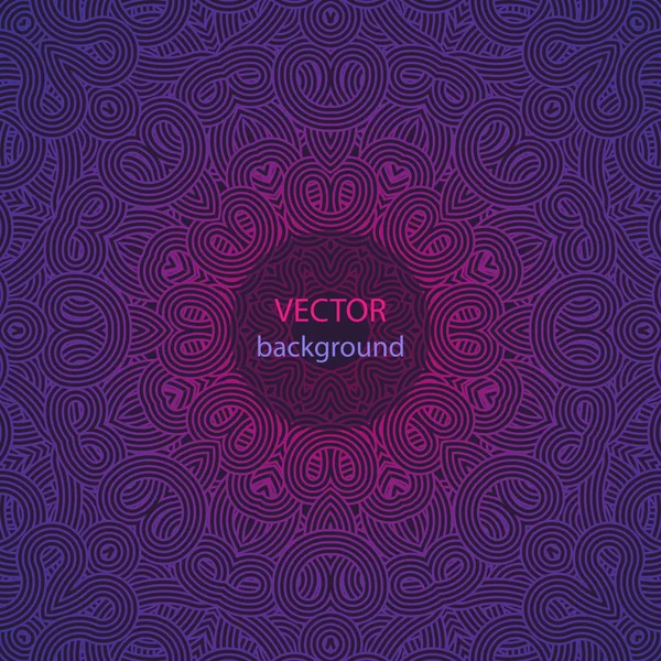 Mandala. Patrón de ornamento redondo . — Vector de stock