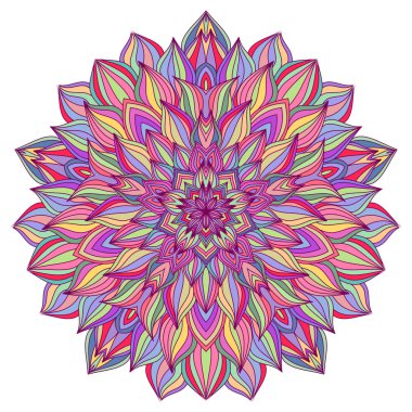 Mandala. yuvarlak süsleme desen.