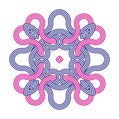 Mandala. yuvarlak süsleme desen.