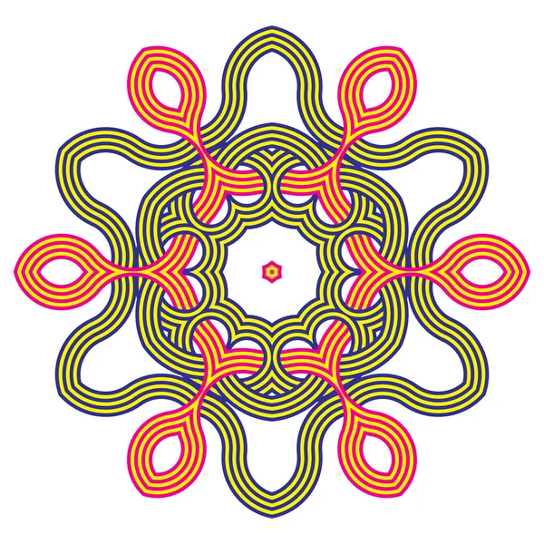 Mandala. ronde ornament patroon. — Stockvector