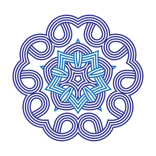 Mandala. Model rotund de ornament . — Vector de stoc