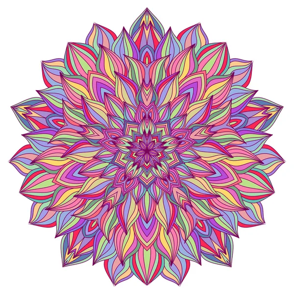 Mandala. Patrón de ornamento redondo . — Vector de stock