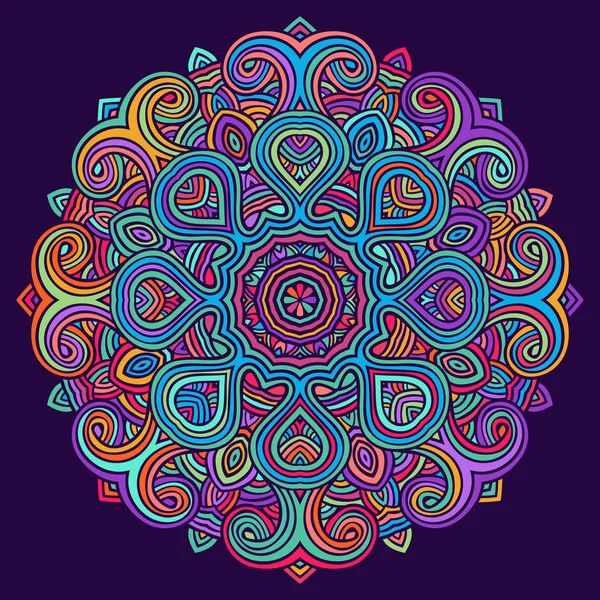 Tarjeta de patrón de nudo celta, mandala, amuleto — Vector de stock