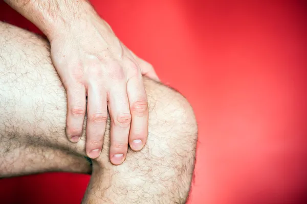 Running knee injury — Stock Photo, Image