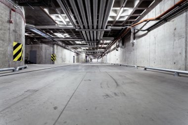 Underground tunnel road construction clipart